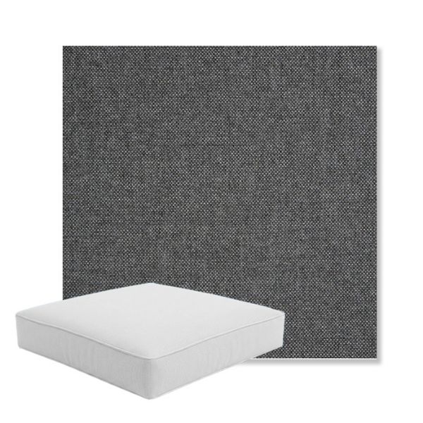 Picture of Idol Slate | Boxed Square Outdoor Seat Cushion - Sunbrella© Fabric