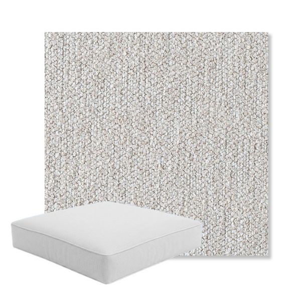 Picture of Improve Stucco | Boxed Square Outdoor Seat Cushion - Sunbrella© Fabric