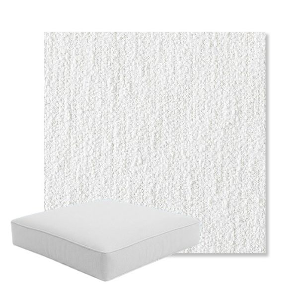 Picture of Improve White | Boxed Square Outdoor Seat Cushion - Sunbrella© Fabric