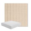 Picture of Kaia Wheat | Boxed Square Outdoor Seat Cushion - Sunbrella© Fabric