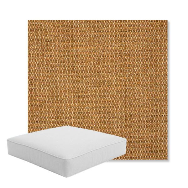 Picture of Kudos Amber | Boxed Square Outdoor Seat Cushion - Sunbrella© Fabric
