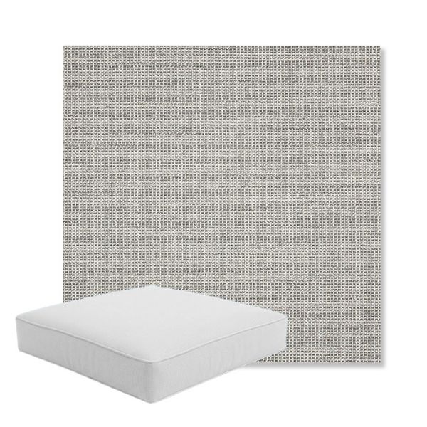 Picture of Kudos Ash | Boxed Square Outdoor Seat Cushion - Sunbrella© Fabric