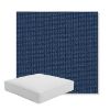 Picture of Kudos Blueberry | Boxed Square Outdoor Seat Cushion - Sunbrella© Fabric