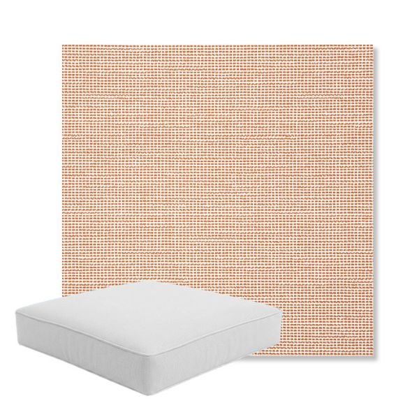 Picture of Kudos Cameo | Boxed Square Outdoor Seat Cushion - Sunbrella© Fabric