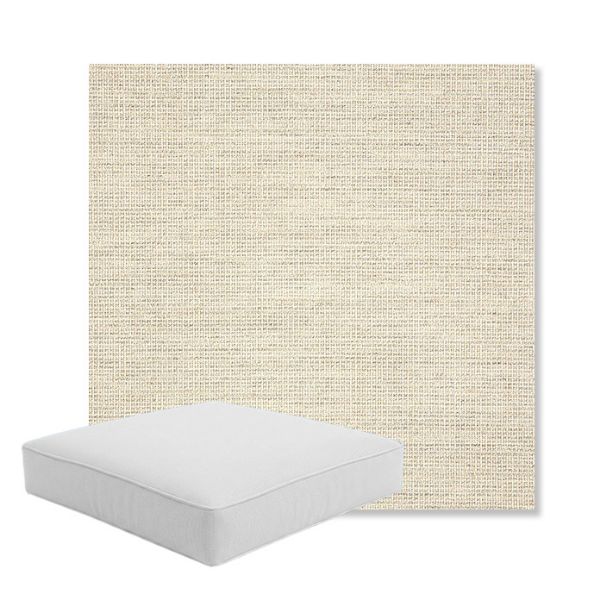 Picture of Kudos Mortar | Boxed Square Outdoor Seat Cushion - Sunbrella© Fabric