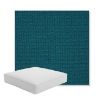 Picture of Kudos Peacock | Boxed Square Outdoor Seat Cushion - Sunbrella© Fabric