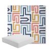 Picture of Labyrinth Fiesta | Boxed Square Outdoor Seat Cushion - Sunbrella© Fabric