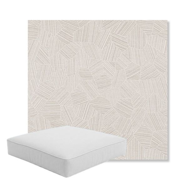 Picture of Leaf Structure Cloud | Boxed Square Outdoor Seat Cushion - Sunbrella© Fabric