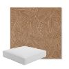 Picture of Leaf Structure Copper | Boxed Square Outdoor Seat Cushion - Sunbrella© Fabric