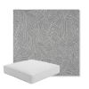 Picture of Leaf Structure Slate | Boxed Square Outdoor Seat Cushion - Sunbrella© Fabric