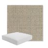 Picture of Linen Stone | Boxed Square Outdoor Seat Cushion - Sunbrella© Fabric