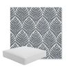 Picture of Linnaeus Indigo | Boxed Square Outdoor Seat Cushion - Sunbrella© Fabric