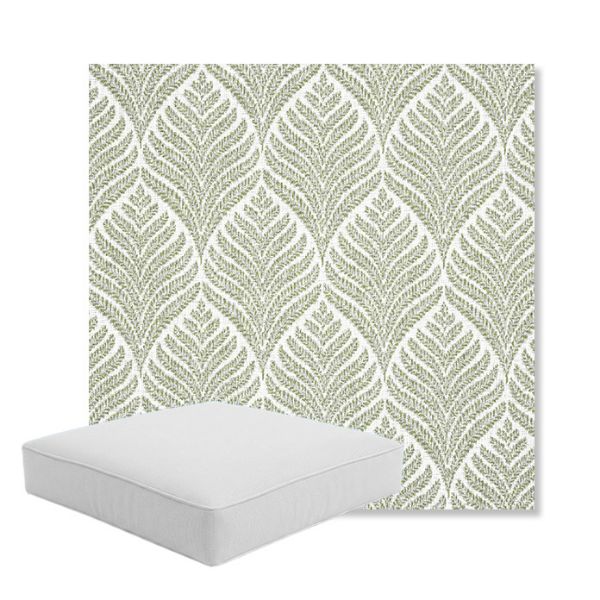 Picture of Linnaeus Spring | Boxed Square Outdoor Seat Cushion - Sunbrella© Fabric