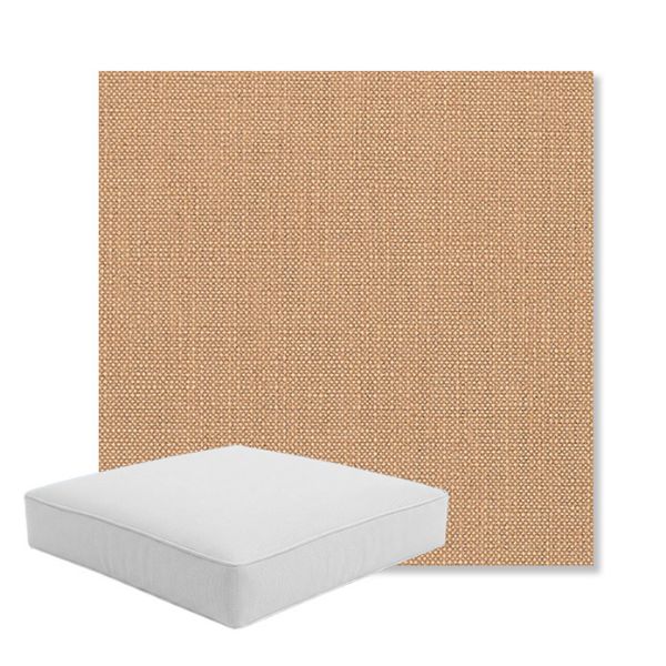 Picture of Linville Camel | Boxed Square Outdoor Seat Cushion - Sunbrella© Fabric