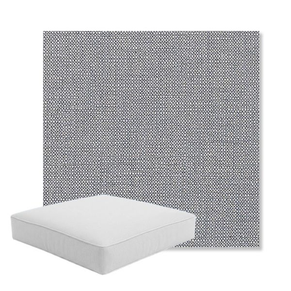 Picture of Linville Denim | Boxed Square Outdoor Seat Cushion - Sunbrella© Fabric