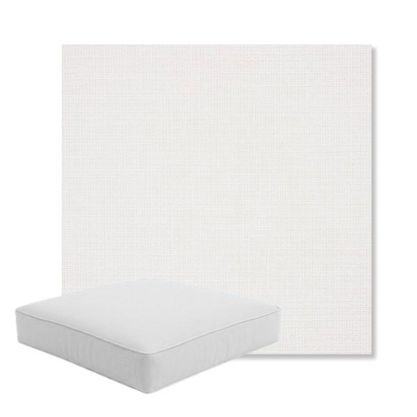 Picture of Linville Snow | Boxed Square Outdoor Seat Cushion - Sunbrella© Fabric
