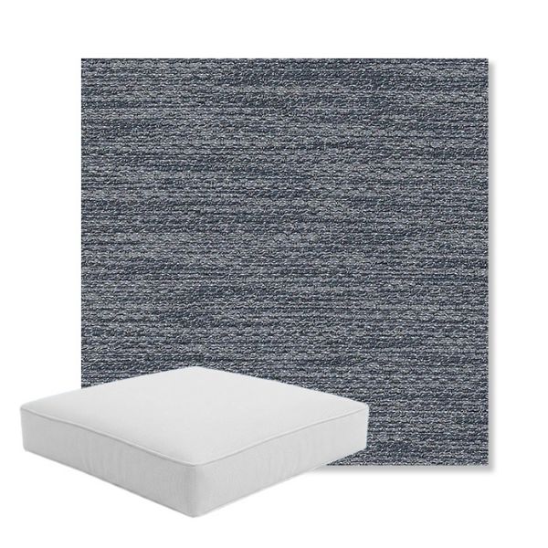 Picture of Litchfield Denim | Boxed Square Outdoor Seat Cushion - Sunbrella© Fabric