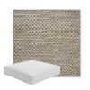 Picture of Litchfield Pebble | Boxed Square Outdoor Seat Cushion - Sunbrella© Fabric