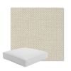 Picture of Litchfield Sage | Boxed Square Outdoor Seat Cushion - Sunbrella© Fabric