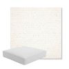 Picture of Litchfield Snow | Boxed Square Outdoor Seat Cushion - Sunbrella© Fabric