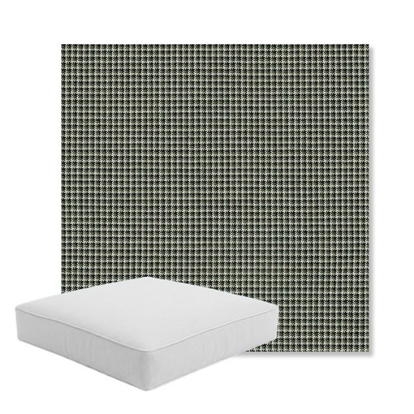 Picture of Lore Moss | Boxed Square Outdoor Seat Cushion - Sunbrella© Fabric