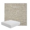 Picture of Mainstreet Dove | Boxed Square Outdoor Seat Cushion - Sunbrella© Fabric