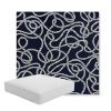 Picture of Maritime Nautical | Boxed Square Outdoor Seat Cushion - Sunbrella© Fabric