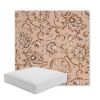Picture of Martha Floral Dogwood | Boxed Square Outdoor Seat Cushion - Sunbrella© Fabric