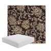Picture of Martha Floral Garden Path | Boxed Square Outdoor Seat Cushion - Sunbrella© Fabric