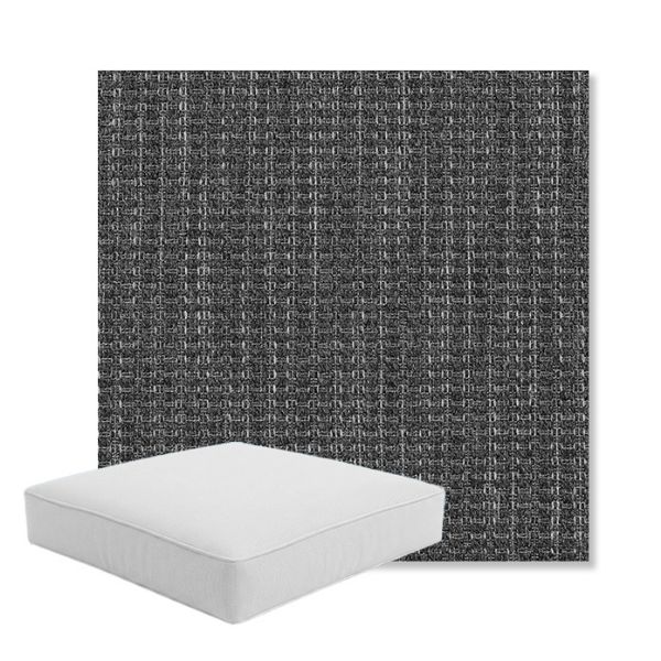 Picture of Metamorphic Slate | Boxed Square Outdoor Seat Cushion - Sunbrella© Fabric
