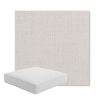 Picture of Metamorphic Snow | Boxed Square Outdoor Seat Cushion - Sunbrella© Fabric