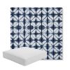 Picture of Midori Indigo | Boxed Square Outdoor Seat Cushion - Sunbrella© Fabric