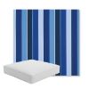 Picture of Milano Cobalt | Boxed Square Outdoor Seat Cushion - Sunbrella© Fabric