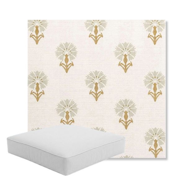 Picture of Mira Seasalt | Boxed Square Outdoor Seat Cushion - Sunbrella© Fabric