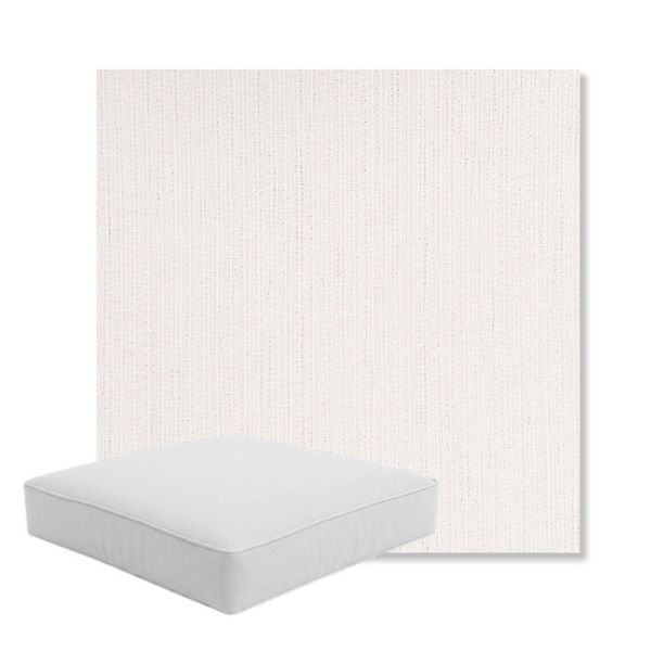 Picture of Nova Parchment | Boxed Square Outdoor Seat Cushion - Sunbrella© Fabric