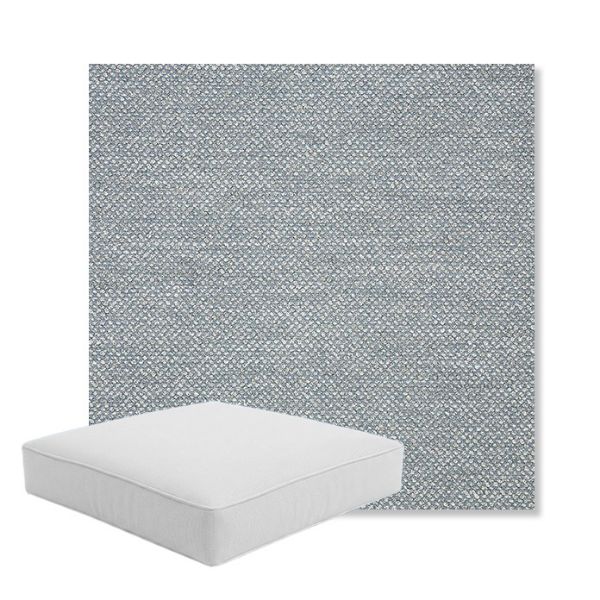 Picture of Nurture Haze | Boxed Square Outdoor Seat Cushion - Sunbrella© Fabric