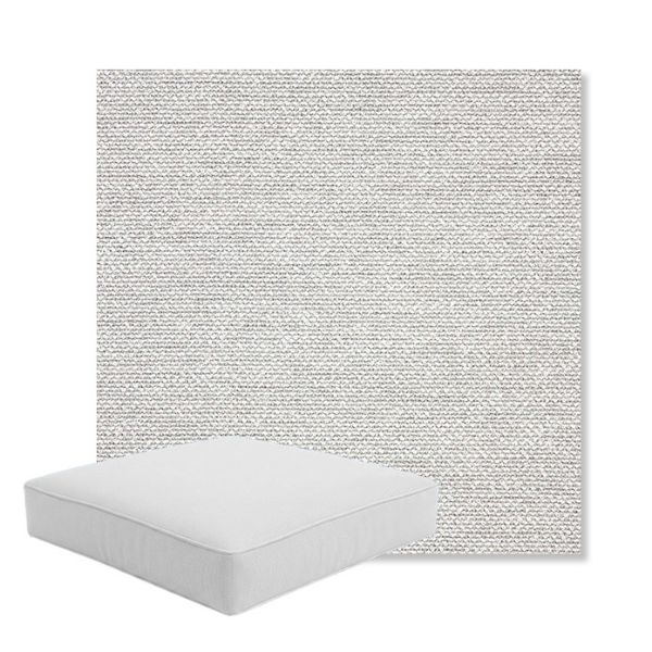 Picture of Nurture Pebble | Boxed Square Outdoor Seat Cushion - Sunbrella© Fabric