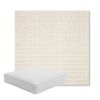 Picture of Nurture White | Boxed Square Outdoor Seat Cushion - Sunbrella© Fabric