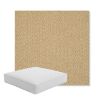 Picture of Odette Sand | Boxed Square Outdoor Seat Cushion - Sunbrella© Fabric