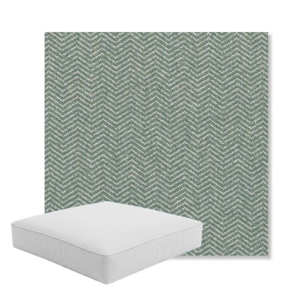 Picture of Odette Spa | Boxed Square Outdoor Seat Cushion - Sunbrella© Fabric