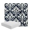 Picture of Patra Indigo | Boxed Square Outdoor Seat Cushion - Sunbrella© Fabric