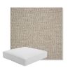Picture of Piazza Burlap | Boxed Square Outdoor Seat Cushion - Sunbrella© Fabric