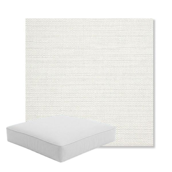 Picture of Piazza Cloud | Boxed Square Outdoor Seat Cushion - Sunbrella© Fabric