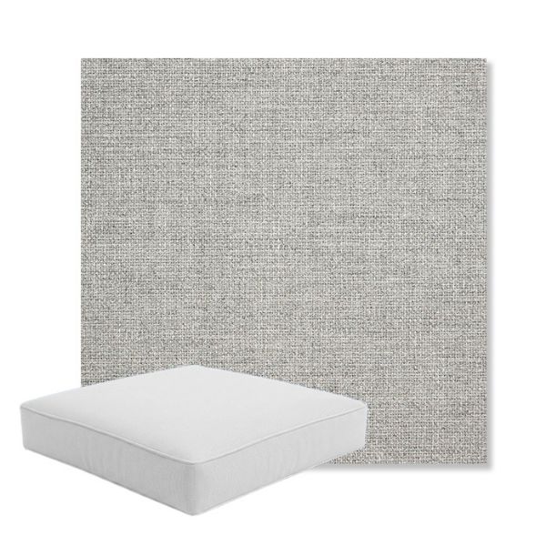 Picture of Piazza Pebble | Boxed Square Outdoor Seat Cushion - Sunbrella© Fabric