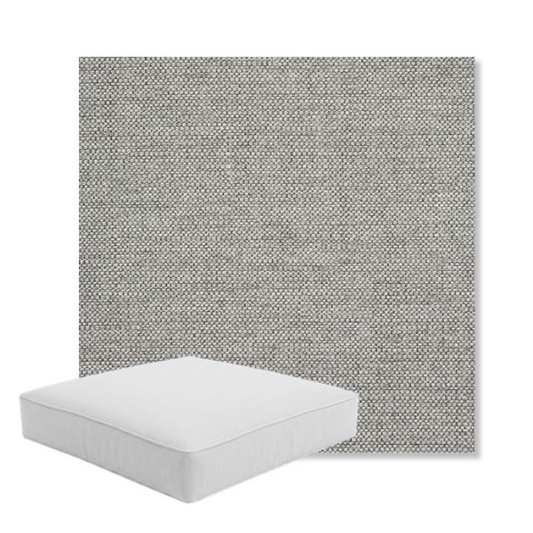 Picture of Piazza Stone | Boxed Square Outdoor Seat Cushion - Sunbrella© Fabric