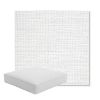 Picture of Piazza White | Boxed Square Outdoor Seat Cushion - Sunbrella© Fabric