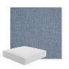 Picture of Pique Denim | Boxed Square Outdoor Seat Cushion - Sunbrella© Fabric