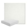 Picture of Pique Salt | Boxed Square Outdoor Seat Cushion - Sunbrella© Fabric