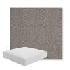 Picture of Pique Shale | Boxed Square Outdoor Seat Cushion - Sunbrella© Fabric