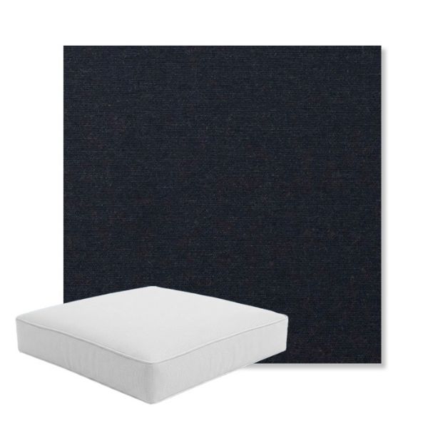 Picture of Play Navy | Boxed Square Outdoor Seat Cushion - Sunbrella© Fabric